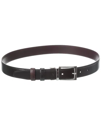 Brooks Brothers Reversible Leather Belt In Red