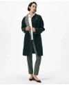 Brooks Brothers Reversible Single-button Coat In Wool Blend In Grey