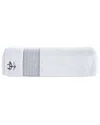 Brooks Brothers Rope Stripe Border Bath Sheet In Silver