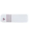 Brooks Brothers Rope Stripe Border Bath Sheets In White