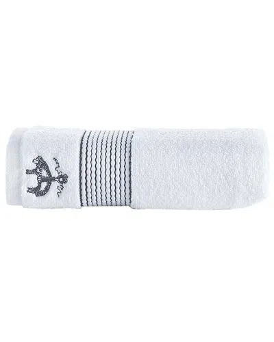 Brooks Brothers Rope Stripe Border Hand Towel In Silver