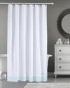 Brooks Brothers Rope Stripe Border Shower Curtain In Green