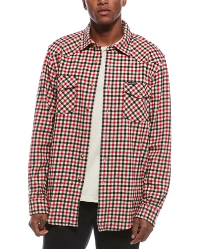 Brooks Brothers Rugged Twill Western Shirt In Multi