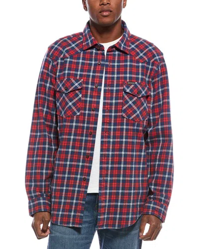 Brooks Brothers Rugged Twill Western Shirt In Multi