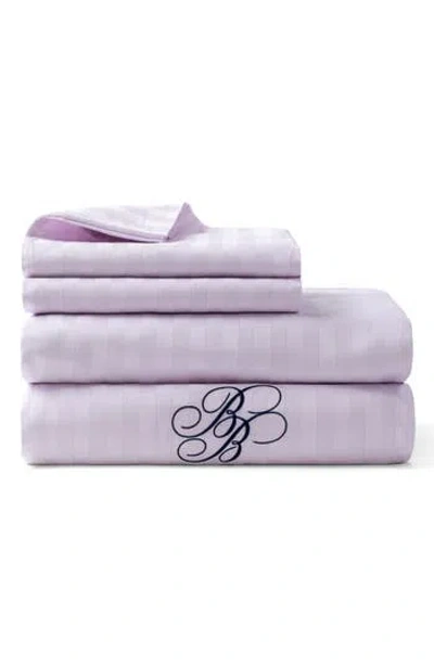 Brooks Brothers Sateen Stripe 4-piece Sheet Set