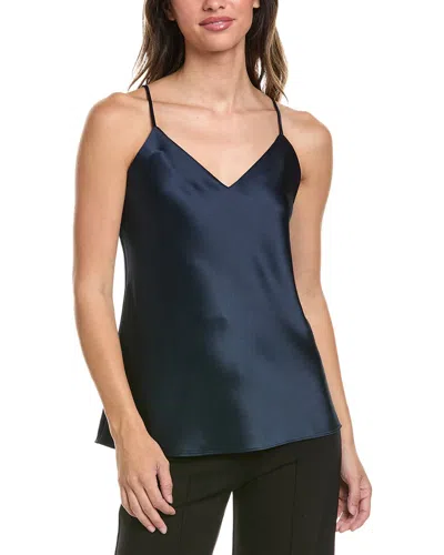 Brooks Brothers Satin Blouse In Blue