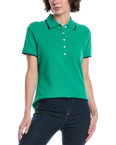 Brooks Brothers Scallop Pique Polo Shirt In Green