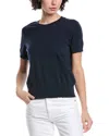 Brooks Brothers Scallop T-shirt Sweater In Blue