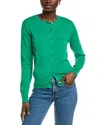 Brooks Brothers Scallop Cardigan In Green