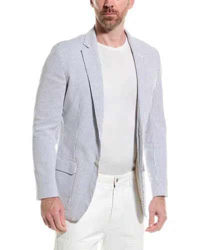 Brooks Brothers Classic Fit Stretch Cotton Seersucker Sport Coat In Blue