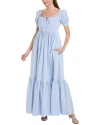 BROOKS BROTHERS BROOKS BROTHERS SEERSUCKER MAXI DRESS