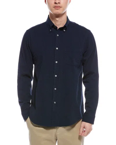 Brooks Brothers Seersucker Regular Shirt In Blue