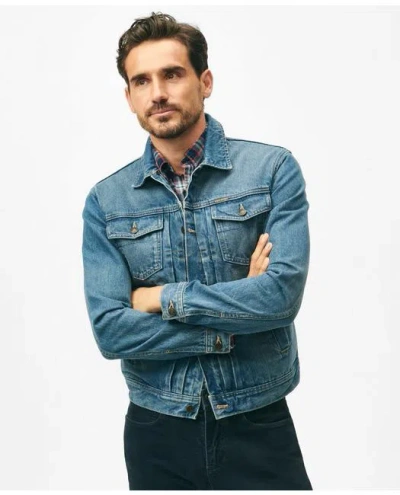 Brooks Brothers Selvedge Denim Jacket In Navy