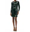 Brooks Brothers Sequin Motif Relaxed Shift Mini Dress In Black/multi In Black