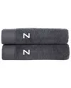 Brooks Brothers Set Of 2 Monogrammed Bath Towels