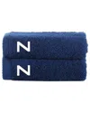 Brooks Brothers Set Of 2 Monogrammed Hand Towels