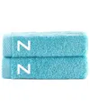 Brooks Brothers Set Of 2 Monogrammed Bath Towels In Blue