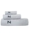 Brooks Brothers Set Of 3 Monogrammed Towels In Gray