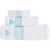 Brooks Brothers Set Of 3 Stripe Towels In Sea Glass