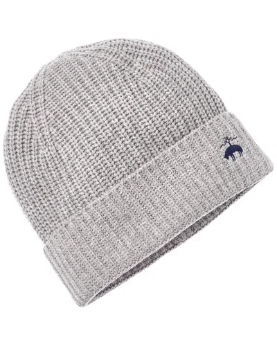 Brooks Brothers Shaker Rib Wool & Cashmere-blend Beanie In Gray