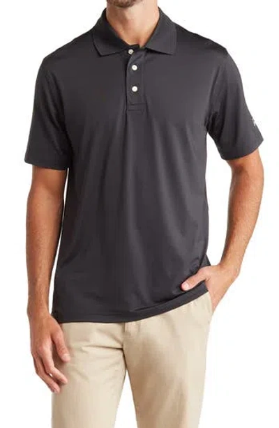 Brooks Brothers Short Sleeve Knit Polo In Black