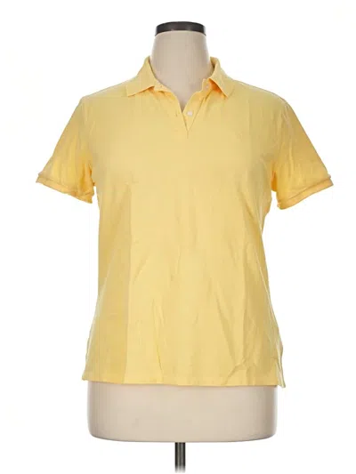 Pre-owned Brooks Brothers Short Sleeve Polo Shirt In Yellow