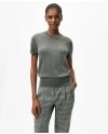 Brooks Brothers Short-sleeve Shell Sweater In Cashmere In Charcoal