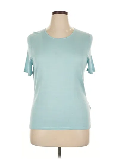 Pre-owned Brooks Brothers Short Sleeve T-shirt In Blue