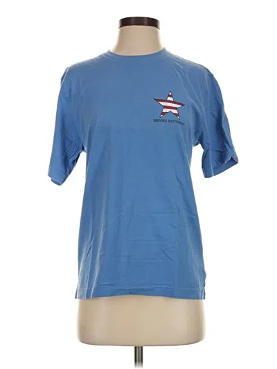 Pre-owned Brooks Brothers Short Sleeve T-shirt In Blue