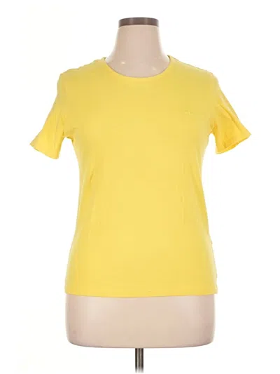 Pre-owned Brooks Brothers Short Sleeve T-shirt In Yellow