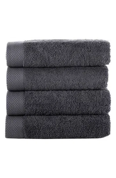 Brooks Brothers Signature 6-piece Turkish Cotton Bath Towel Set In Anthracite