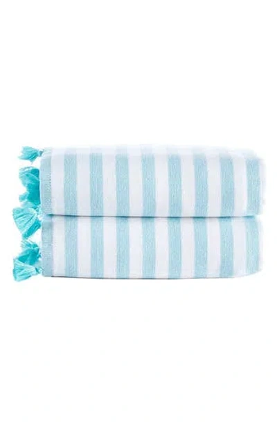 Brooks Brothers Signature Turkish Cotton 2-piece Bath Towel Set In Blue