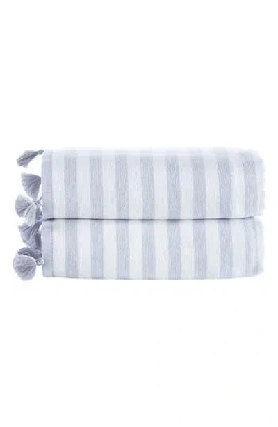 Brooks Brothers Signature Turkish Cotton 2-piece Bath Towel Set In Gray