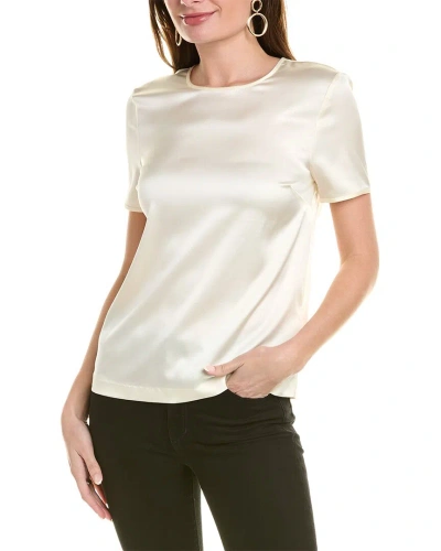 Brooks Brothers Silk-blend T-shirt In White