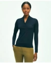 Brooks Brothers Silk-cashmere Shawl-collar Sweater In Dark Navy