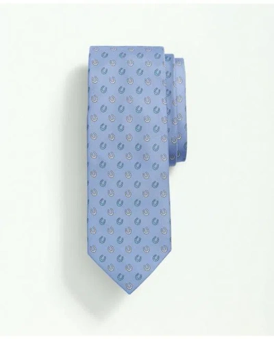 Brooks Brothers Silk Horseshoe Print Tie | Lavender | Size Regular