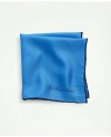 Brooks Brothers Silk Pocket Square In Light Blue