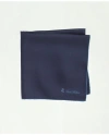 Brooks Brothers Silk Pocket Square In Navy