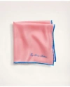 Brooks Brothers Silk Pocket Square In Pink