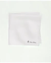 Brooks Brothers Silk Pocket Square In White