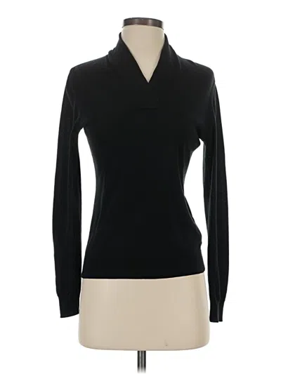 Pre-owned Brooks Brothers Silk Pullover Sweater In Black