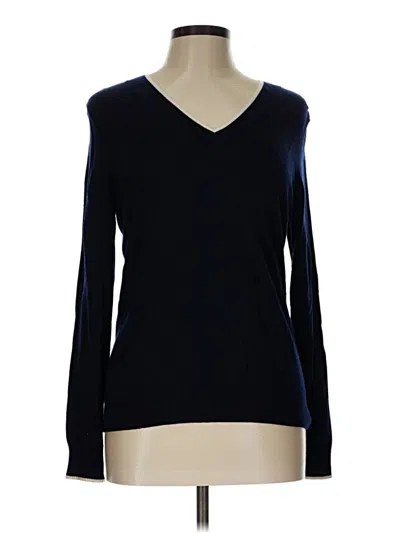 Pre-owned Brooks Brothers Silk Pullover Sweater In Blue