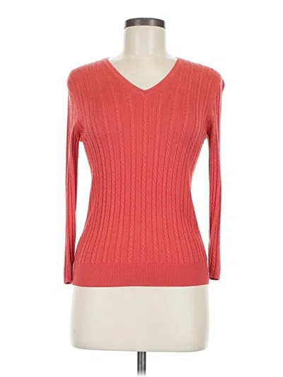 Pre-owned Brooks Brothers Silk Pullover Sweater In Red