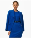 Brooks Brothers Single-breasted Peak Lapel Jacket In Fine Twill Stretch Crepe In Medium Navy