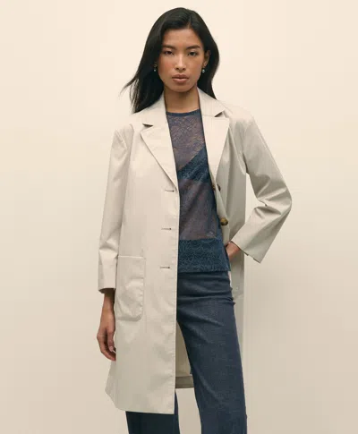 Brooks Brothers Single-breasted Taffeta Coat