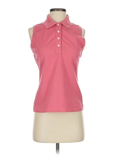 Pre-owned Brooks Brothers Sleeveless Button Down Shirt In Pink