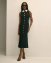 Brooks Brothers Sleeveless Shirt Dress In Black