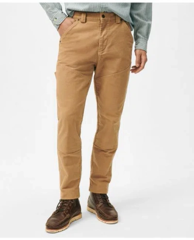 Brooks Brothers Slim Carpenter Pants In Cotton Twill In Camel