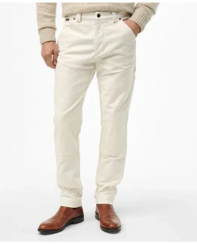 Brooks Brothers Slim Carpenter Pants In Cotton Twill In Natural