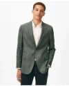 Brooks Brothers Slim Fit Checked Sport Coat In Hopsack Wool In Teal